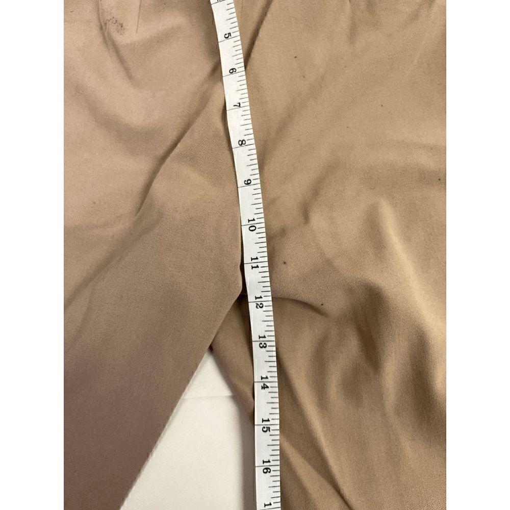Womens Mid waist Flat Front Ankle Length Chino Dress Pants Khaki Size 6 - Picture 6 of 9